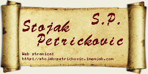 Stojak Petričković vizit kartica